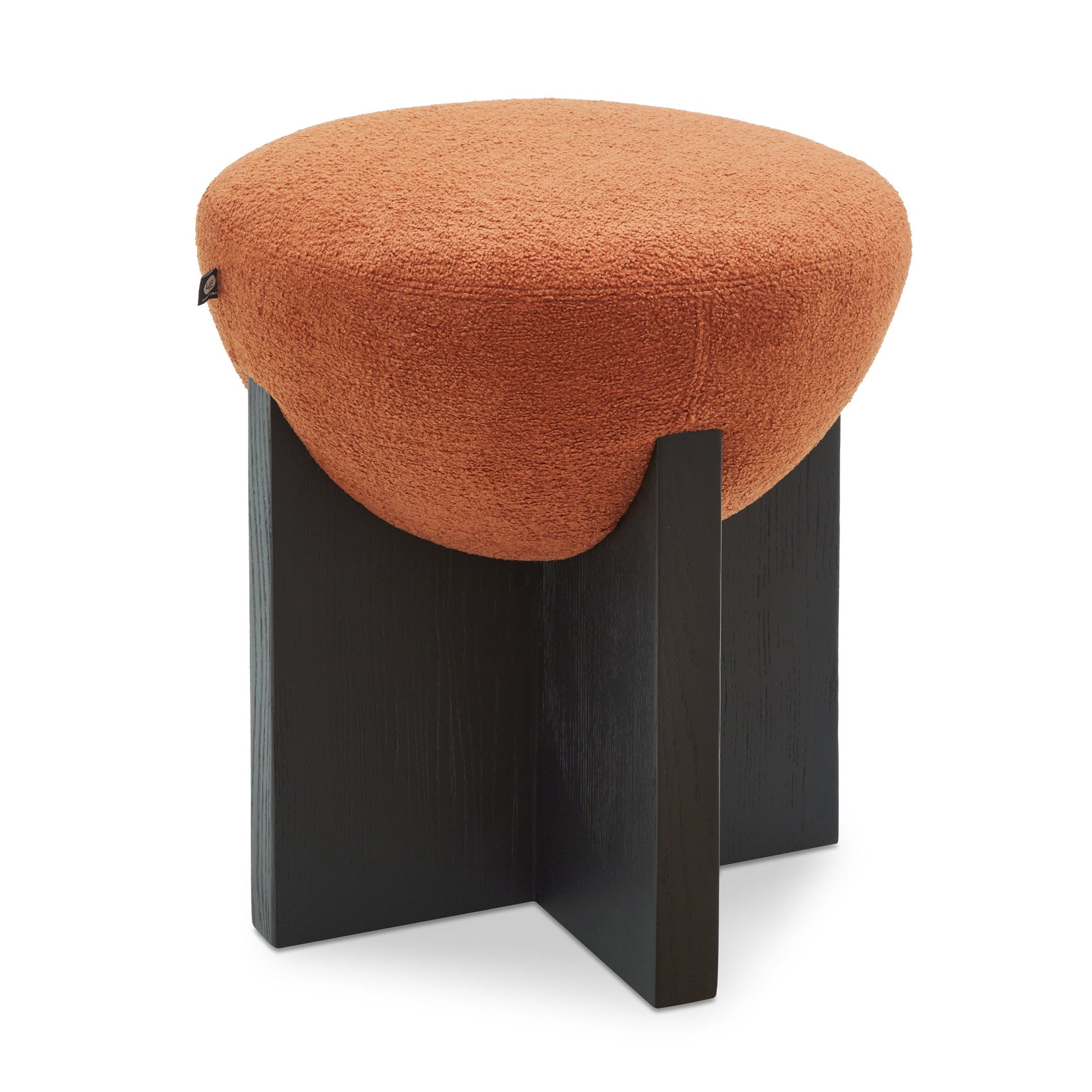Larson Lander Rust Chenille Stool
