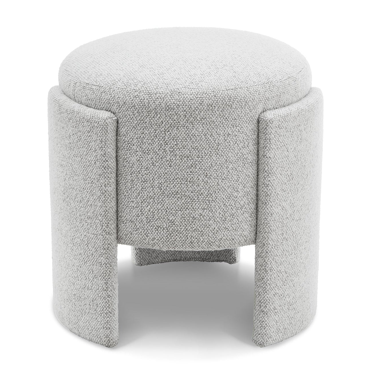 Ed Ruby Ice Linen Look Ottoman