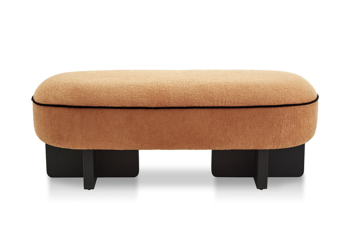 Larson Lander Ochre Chenille Bench Long
