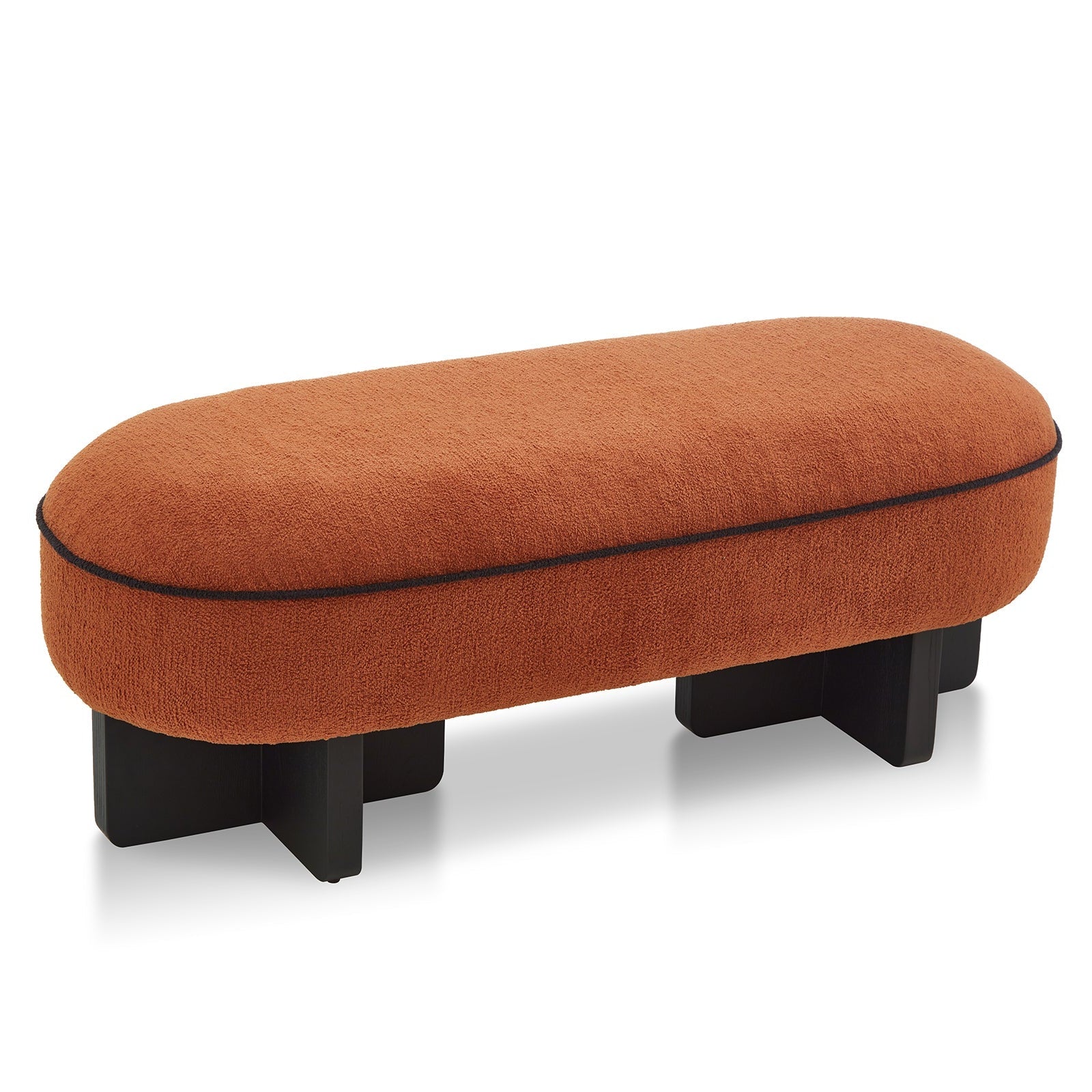 Larson Lander Rust Chenille Bench Long