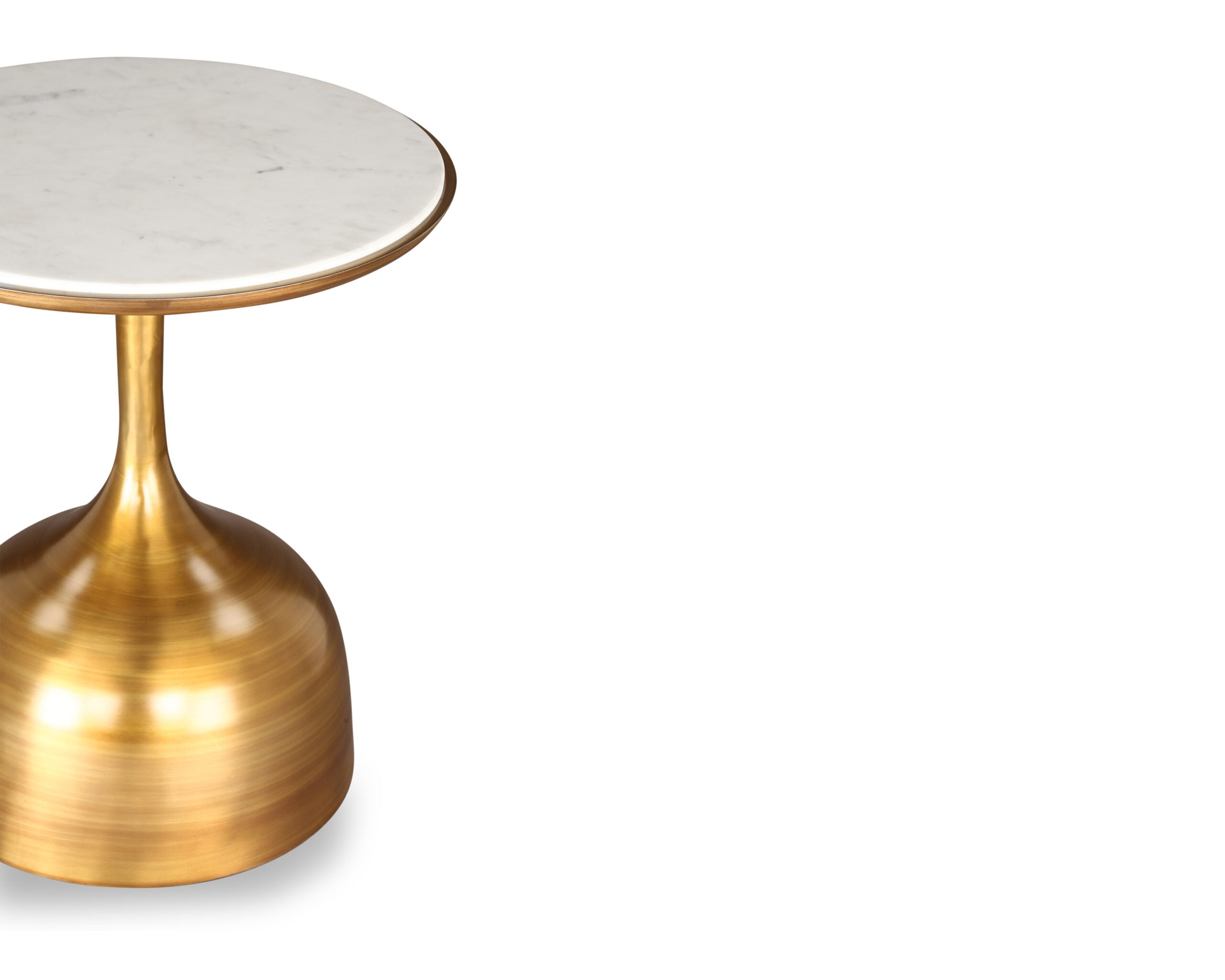 Polka Side Table - Brushed Brass