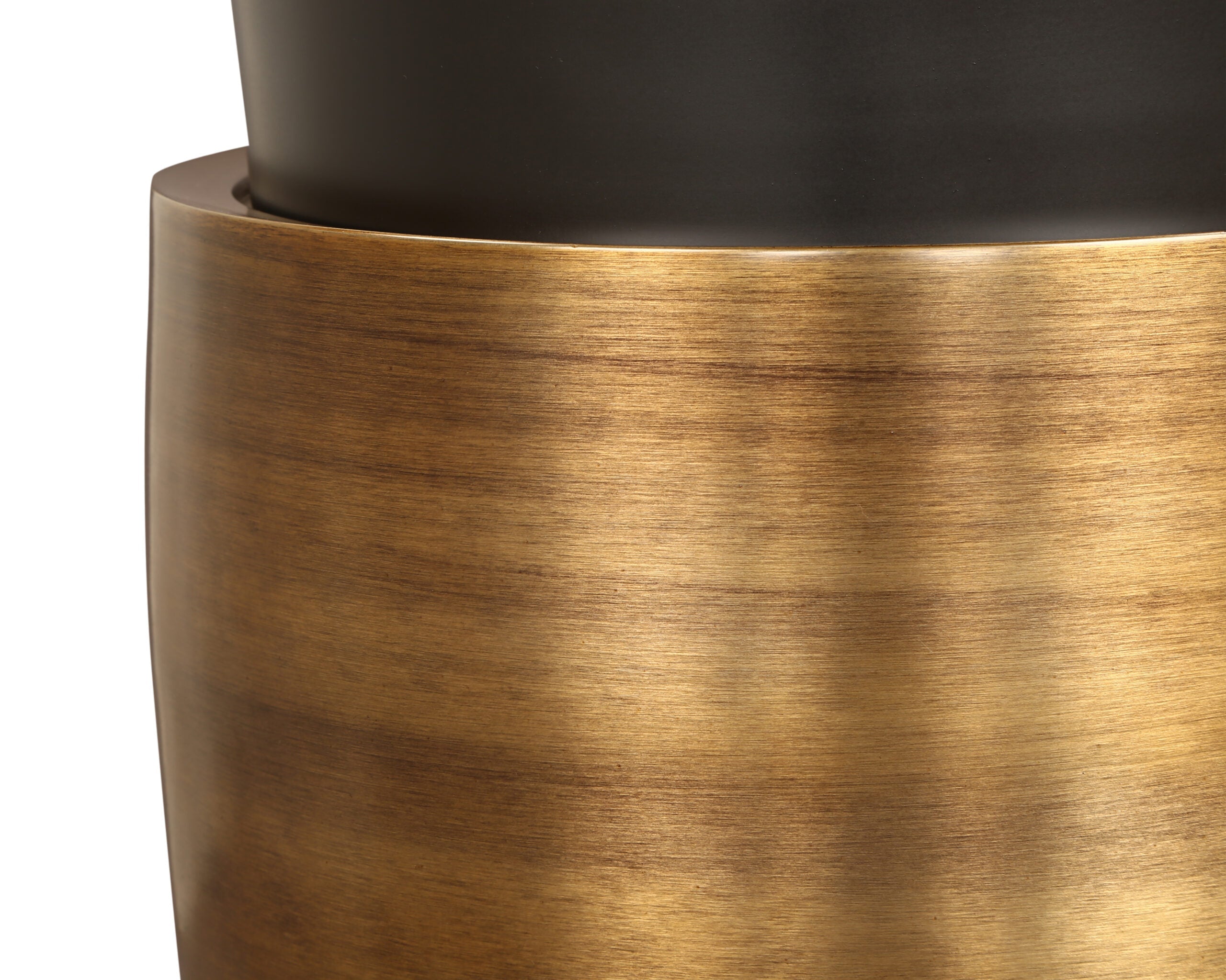 Abasi Side Table - Dark Bronze & Antique Brass
