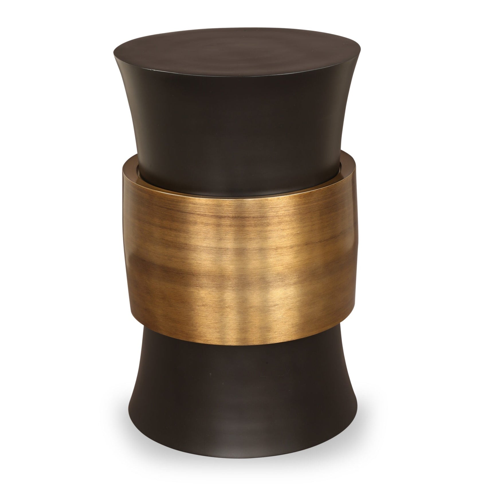 Abasi Dark Bronze & Antique Brass Side Table