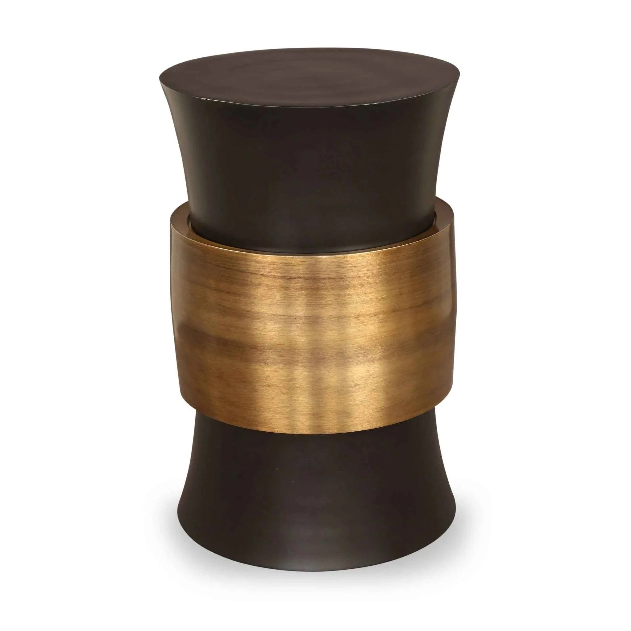 Abasi Dark Bronze & Antique Brass Side Table