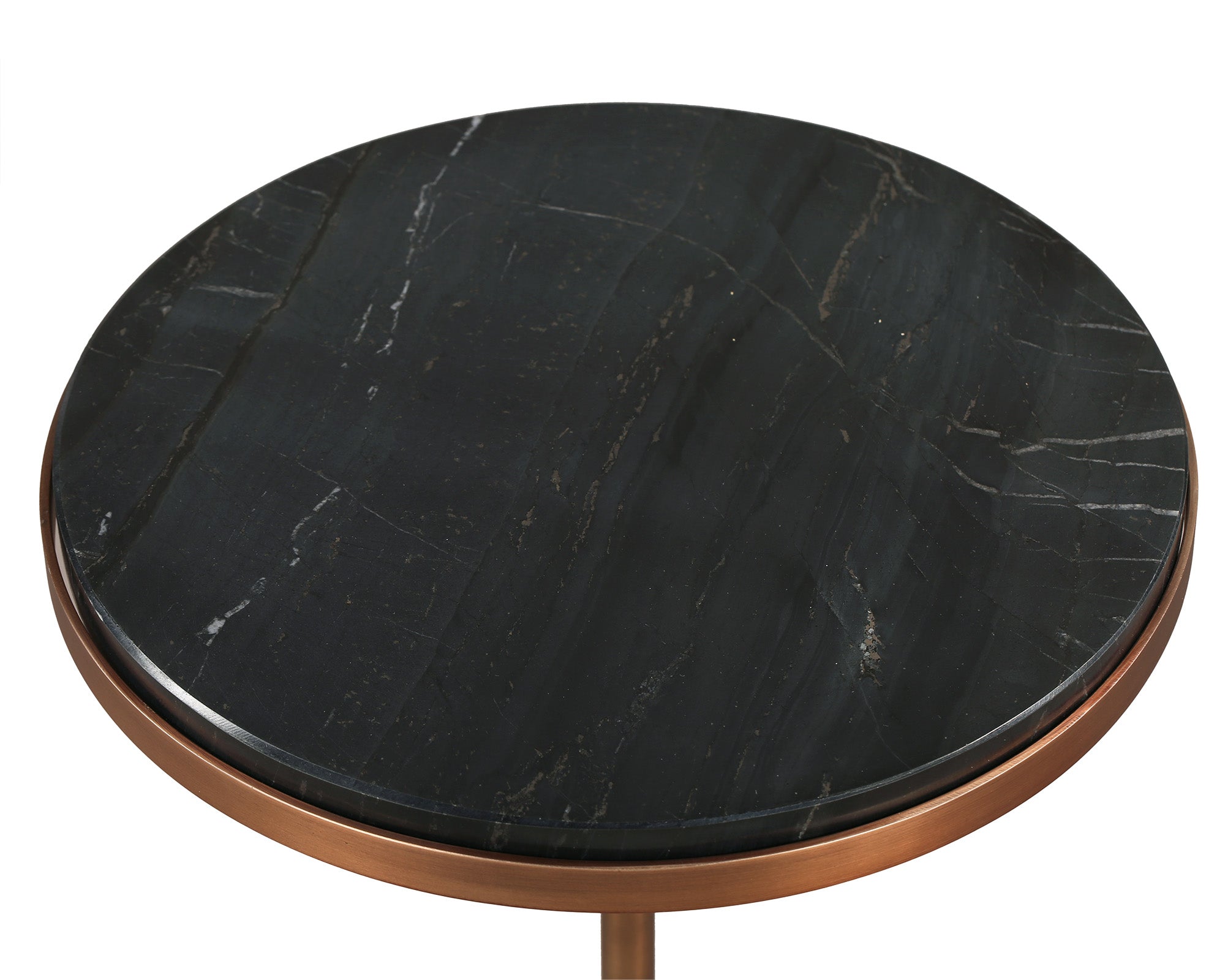 Notto Side Table set of 2 - Black Marble Bronze