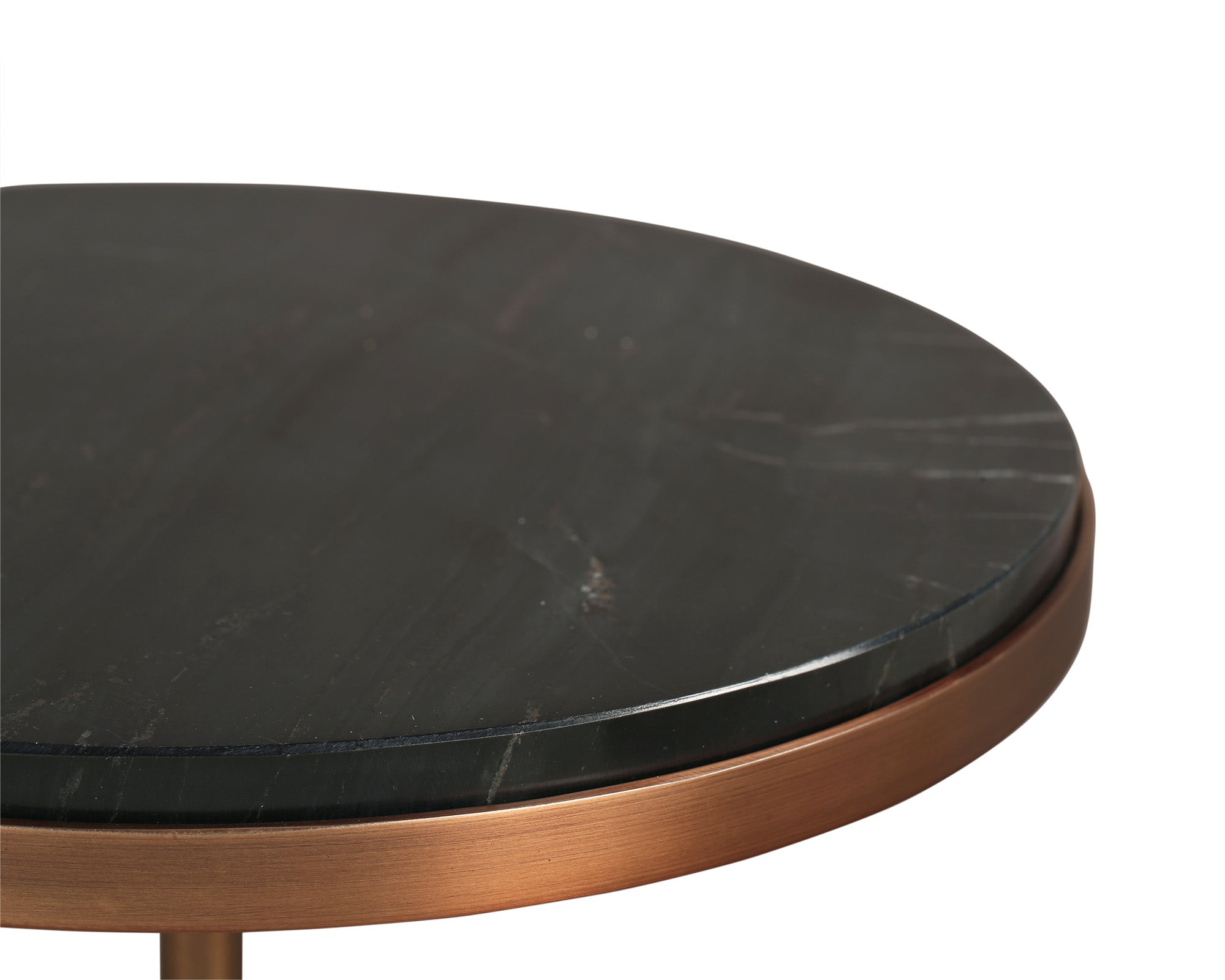 Notto Side Table set of 2 - Black Marble Bronze