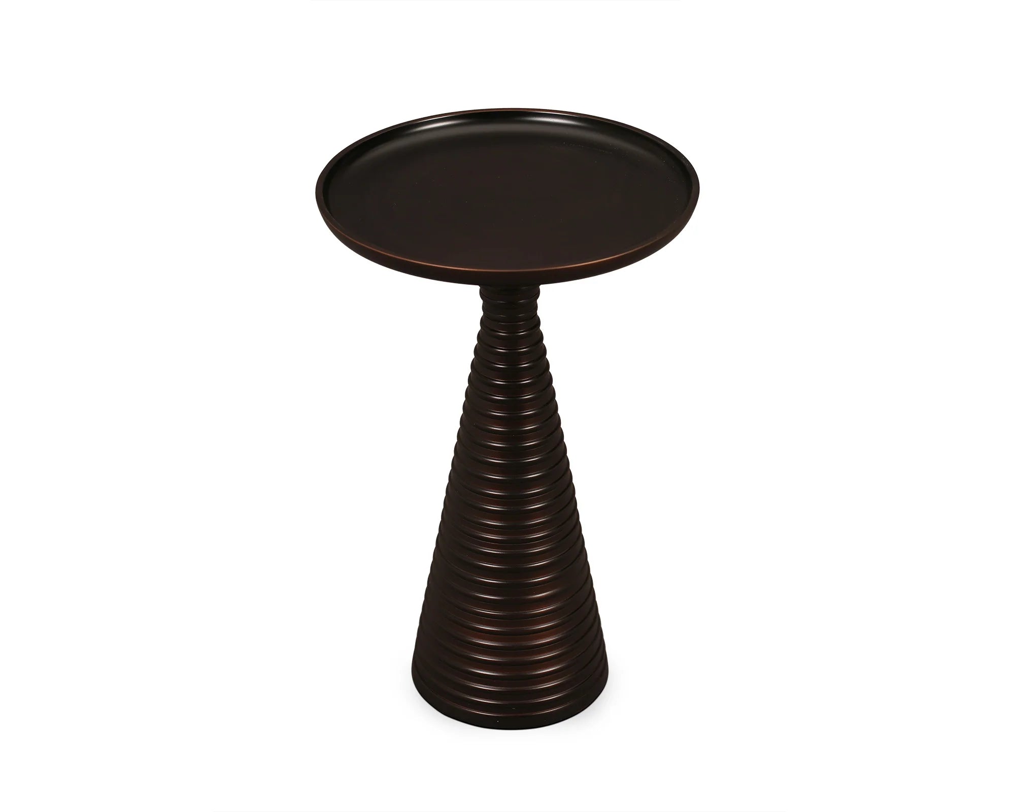 Set of 2 Othelo Painted Dark Bronze Side Tables