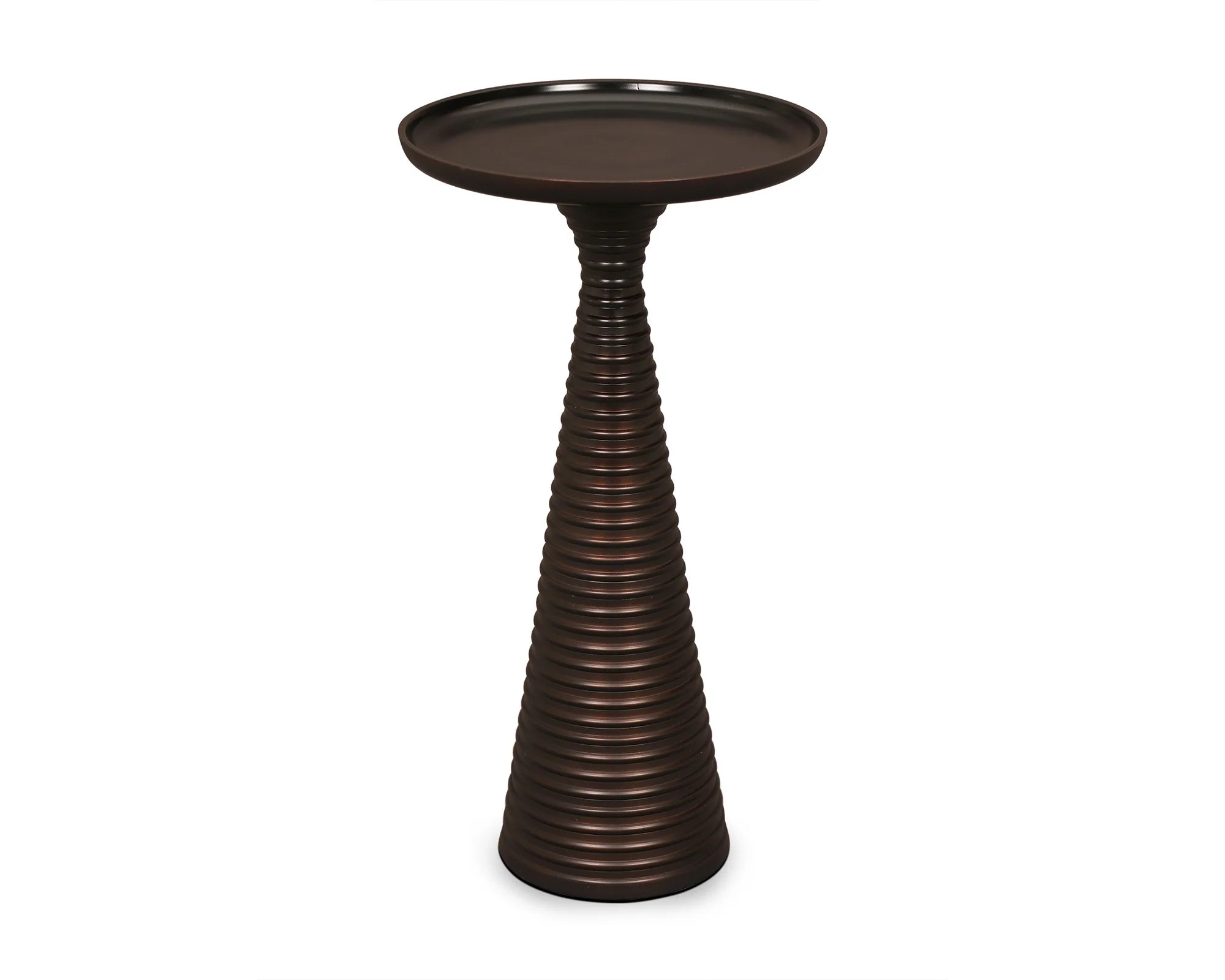 Set of 2 Othelo Painted Dark Bronze Side Tables