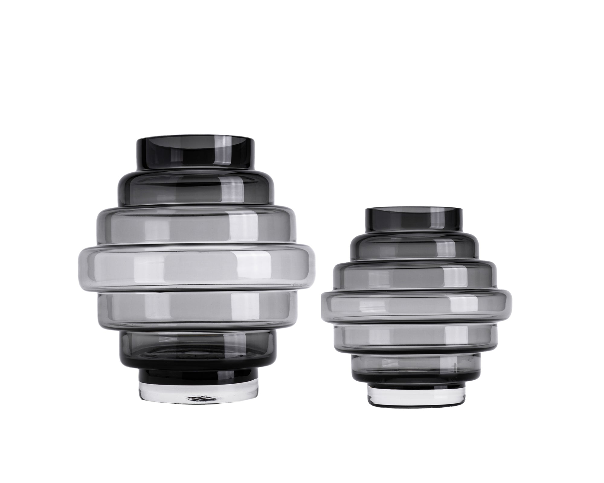 Selba Vase Small - Grey Glass