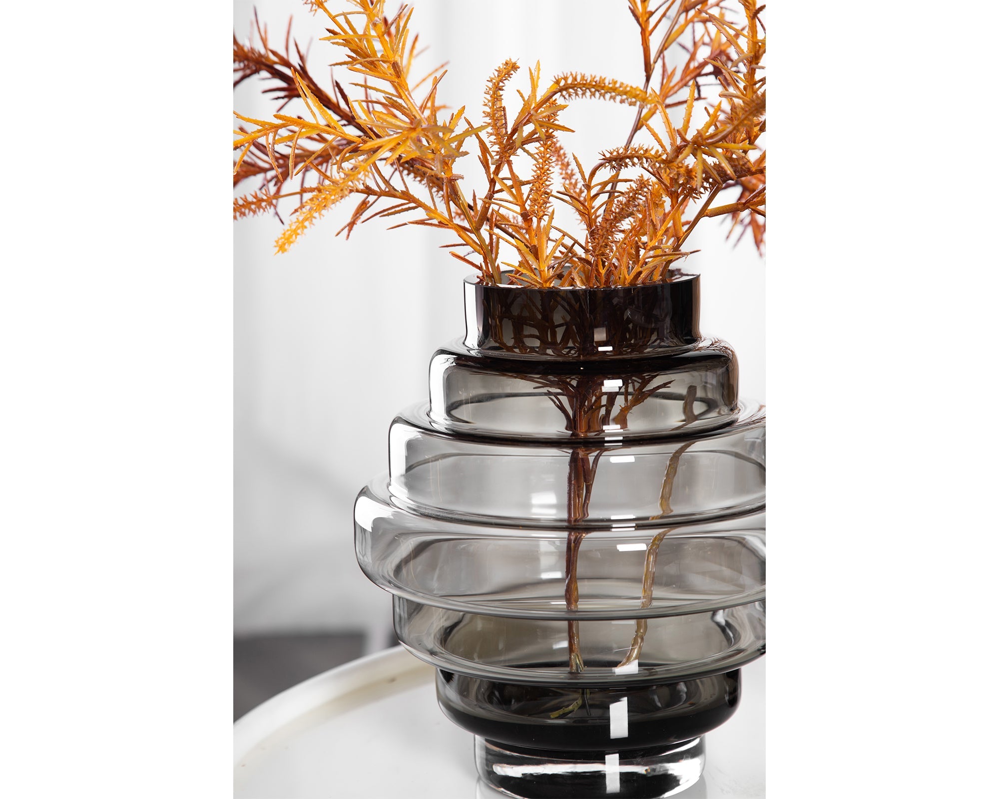 Selba Vase Small - Grey Glass