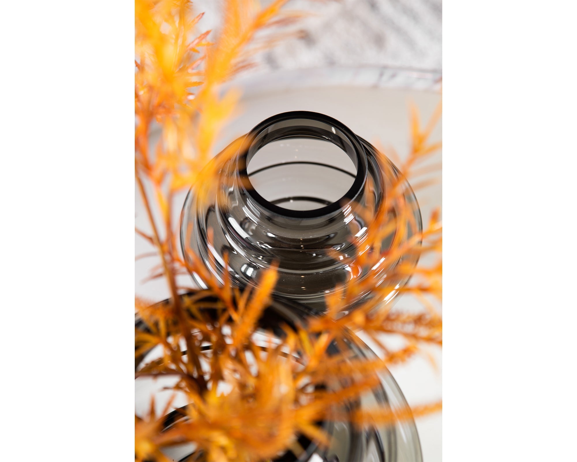 Selba Vase Small - Grey Glass