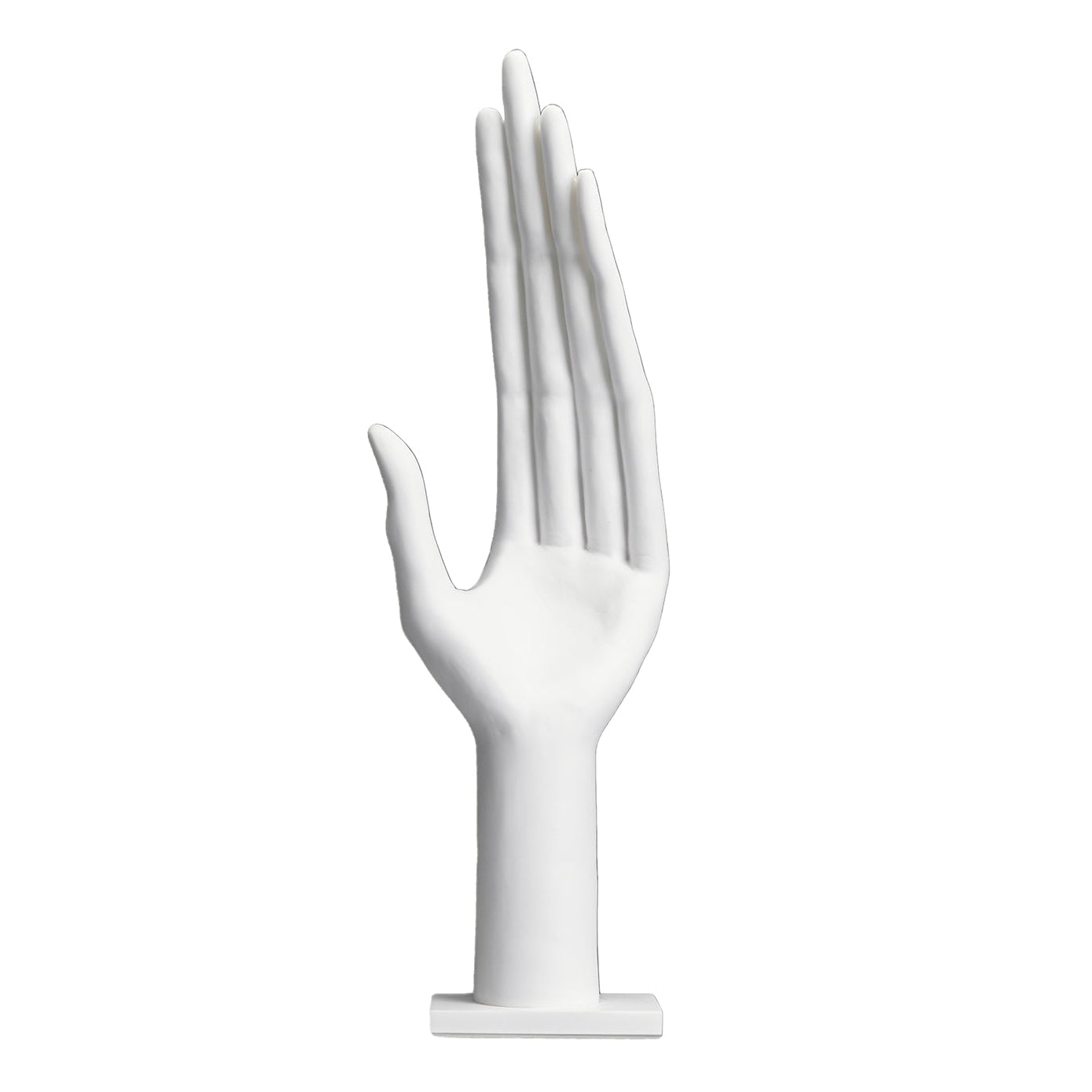 White Hand White Resin Sculpture