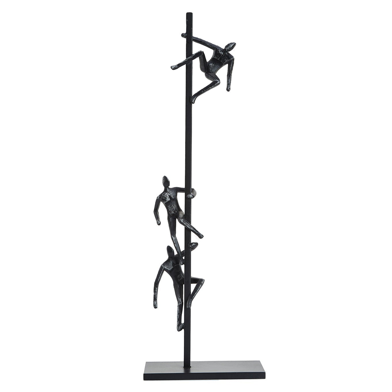 Climb Black Iron Sculpture