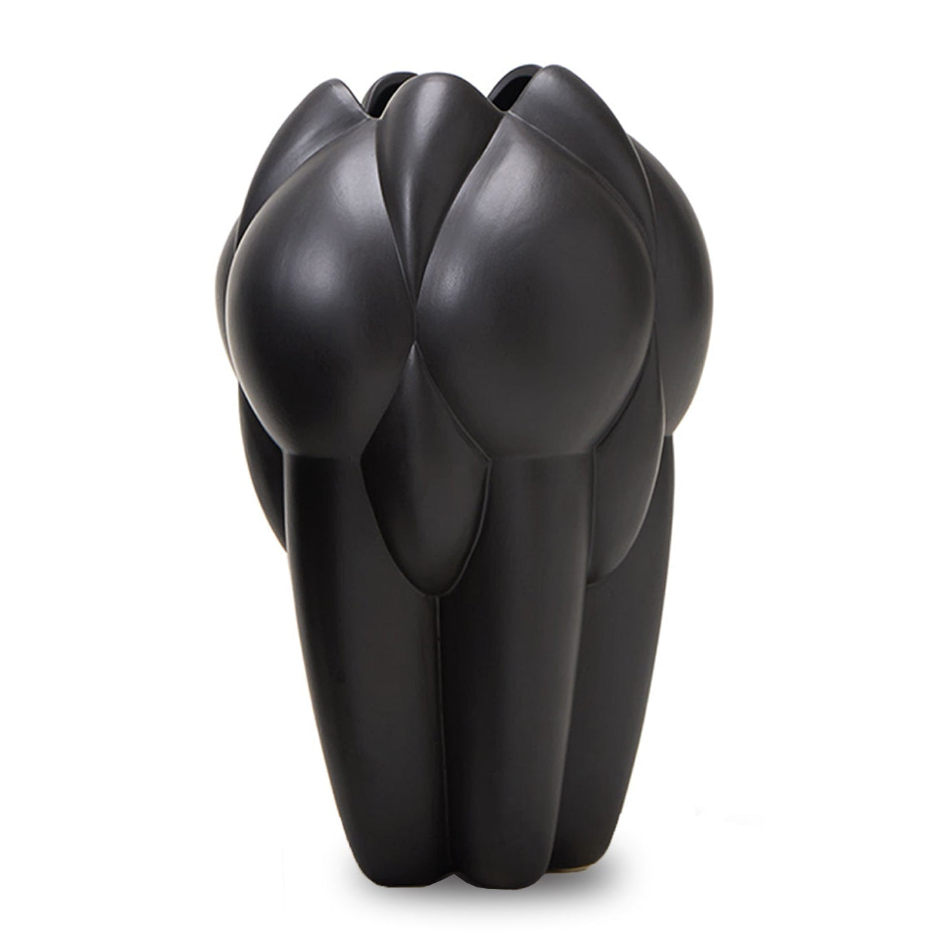 Lax Black Ceramic Vase Large