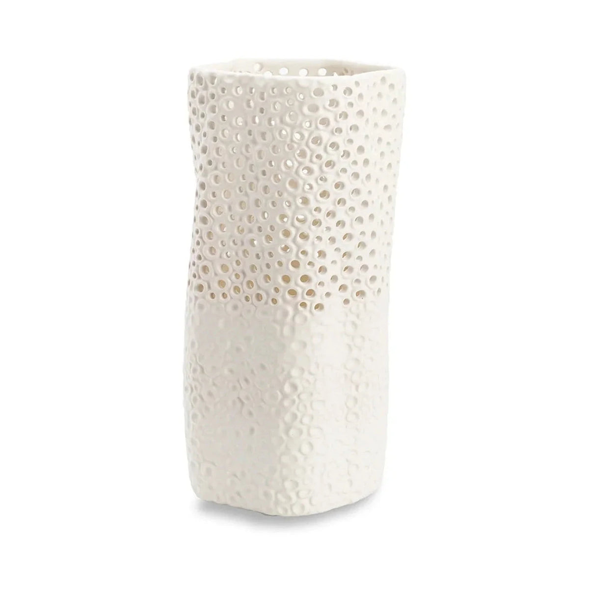 Mell White Ceramic Vase