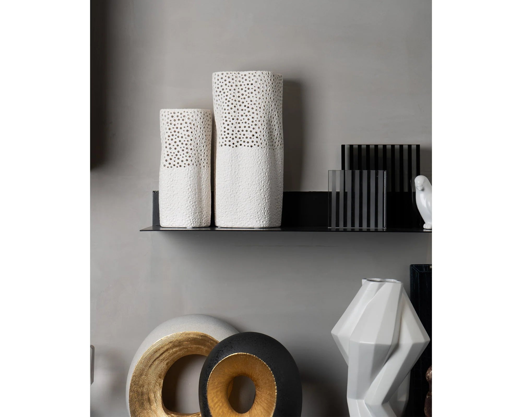 Mell White Ceramic Vase