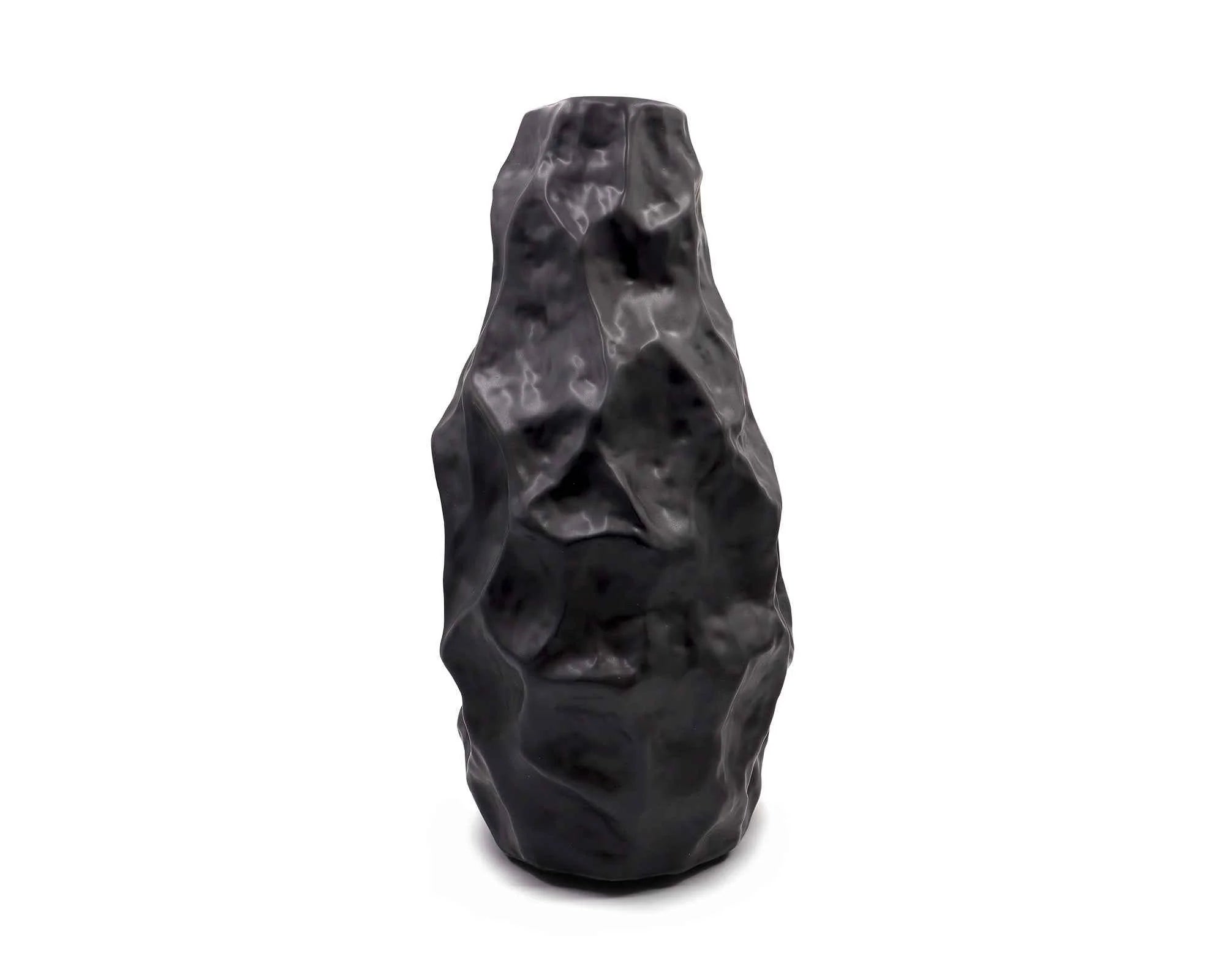 Adur Large Black Ceramic Vase
