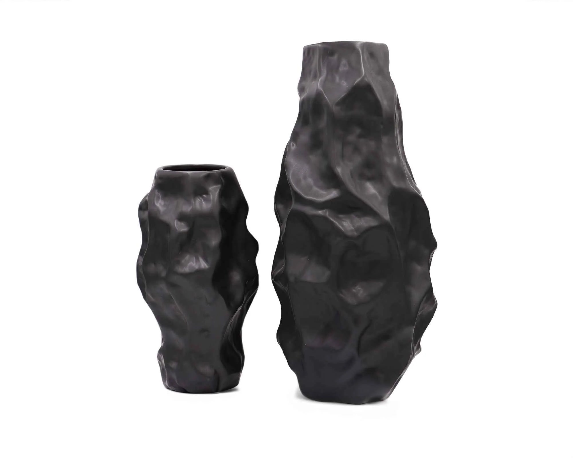 Adur Large Black Ceramic Vase