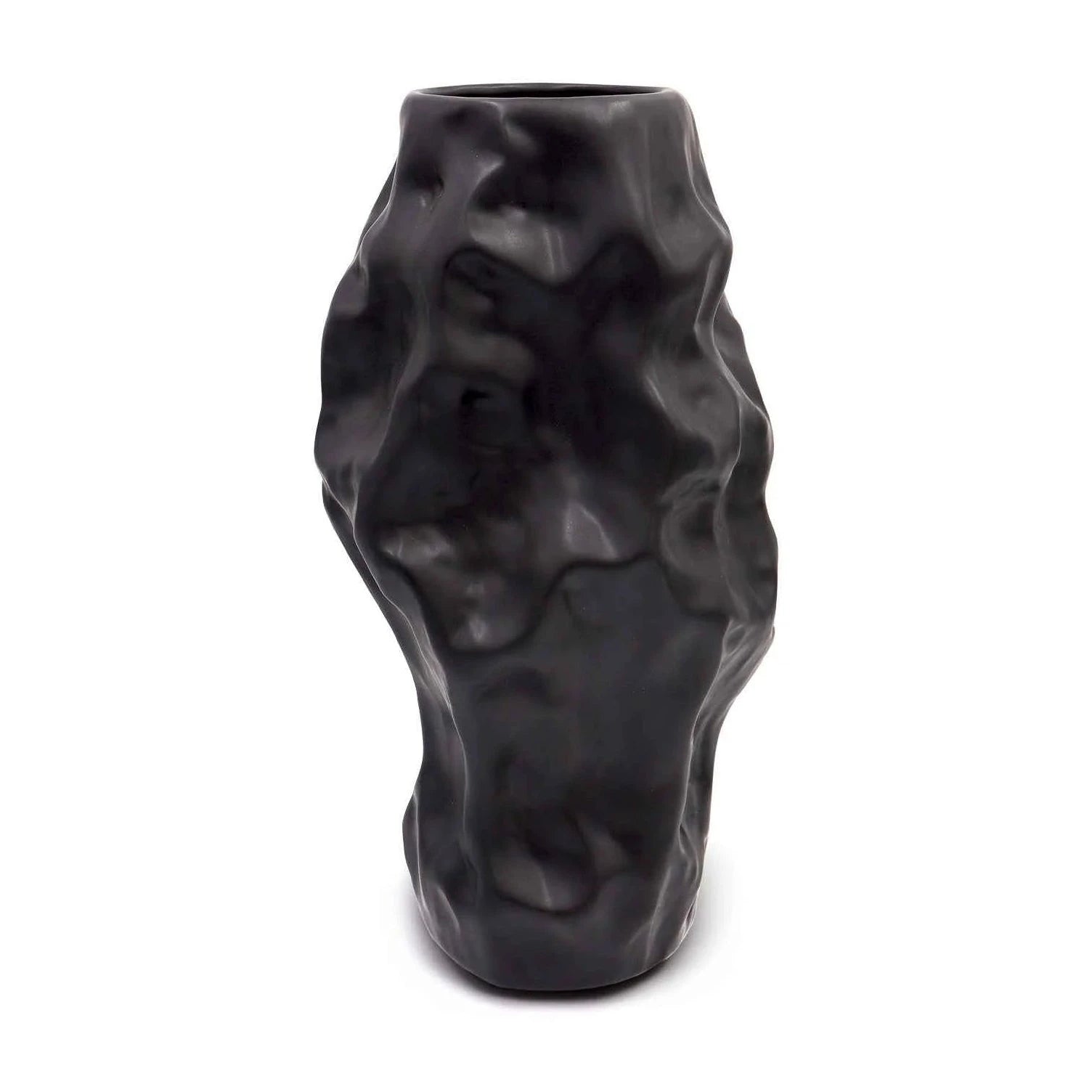 Adur Small Black Ceramic Vase