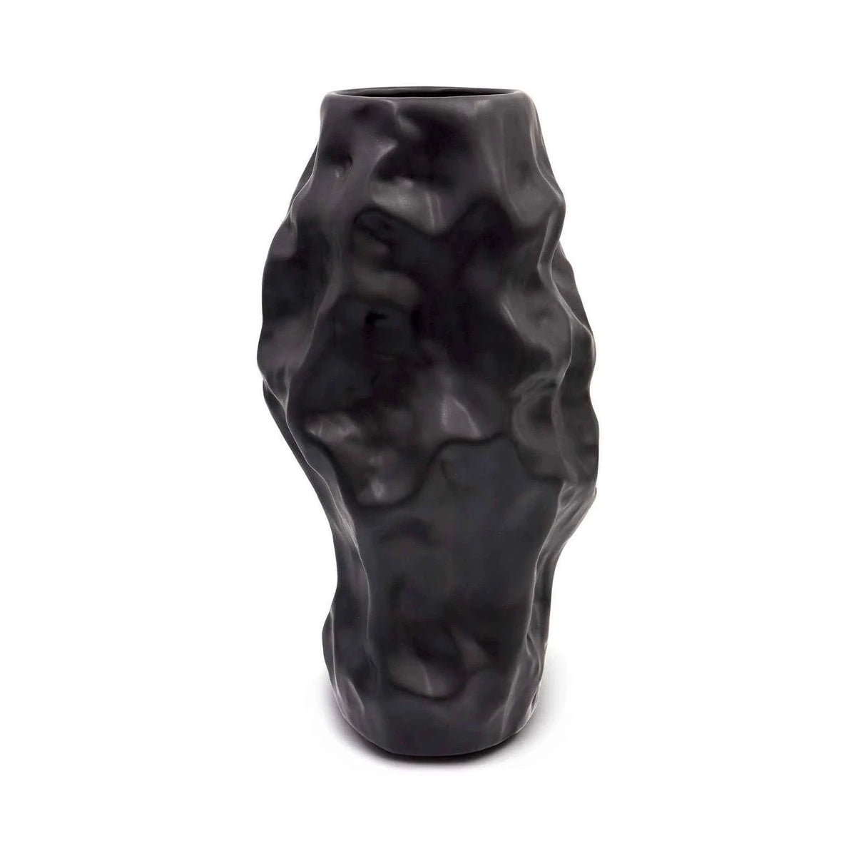 Adur Small Black Ceramic Vase