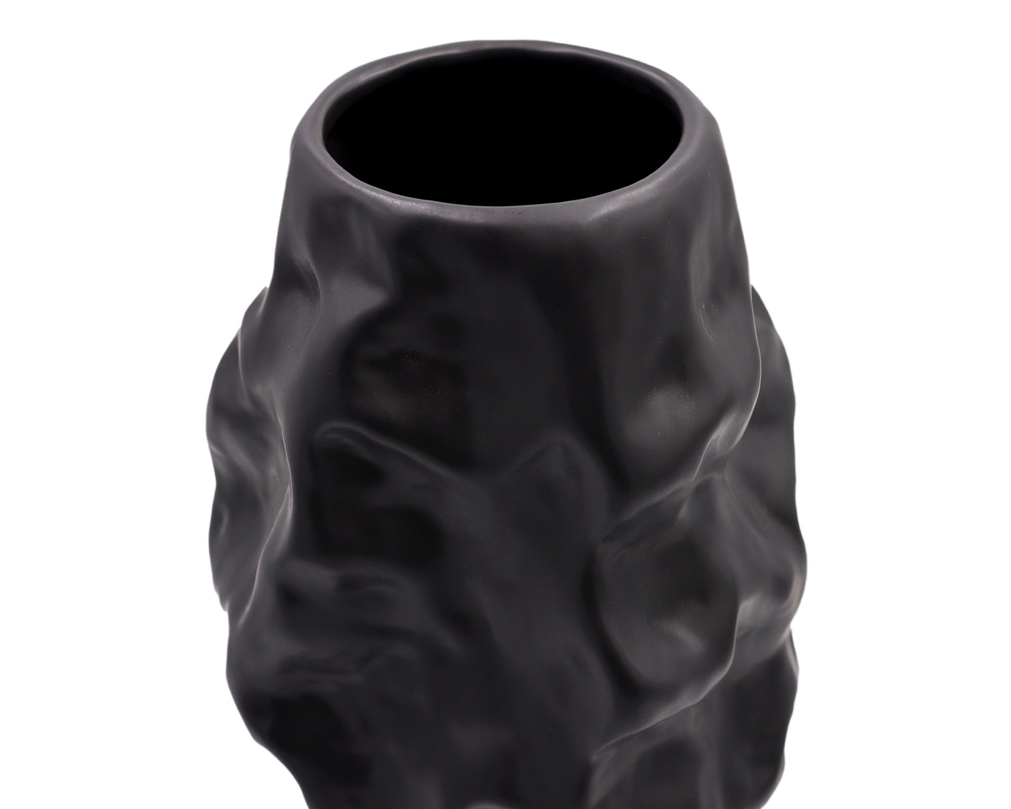 Adur Ceramic Vase - Small Black