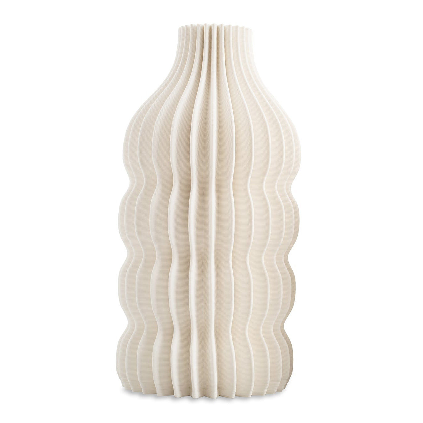 Iverna White Ceramic Vase Large