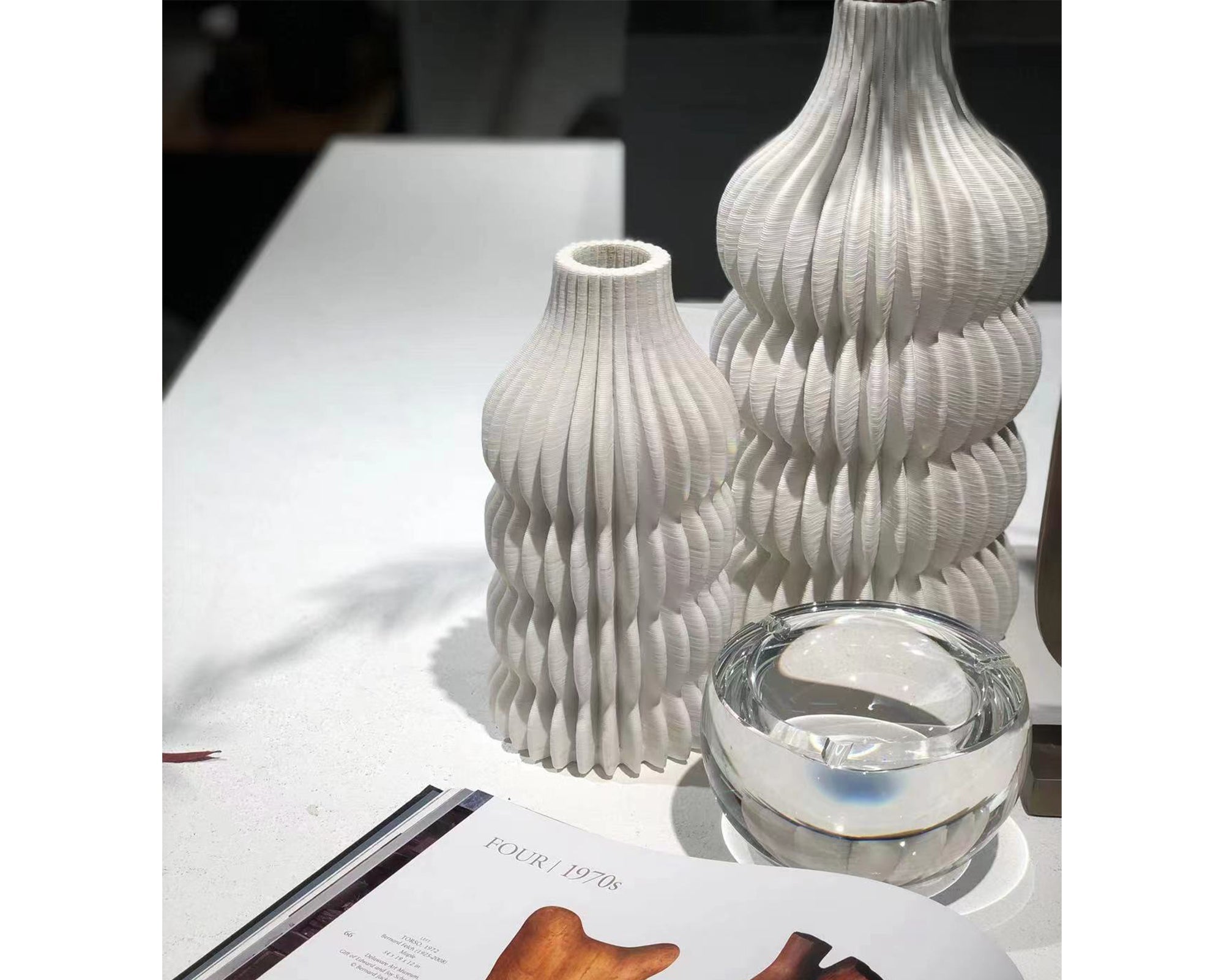 Iverna Large Vase - White Ceramic