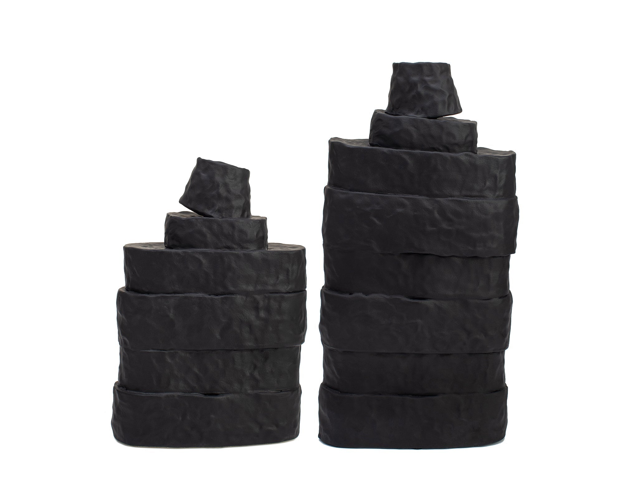 Girton Small Vase - Black Ceramic