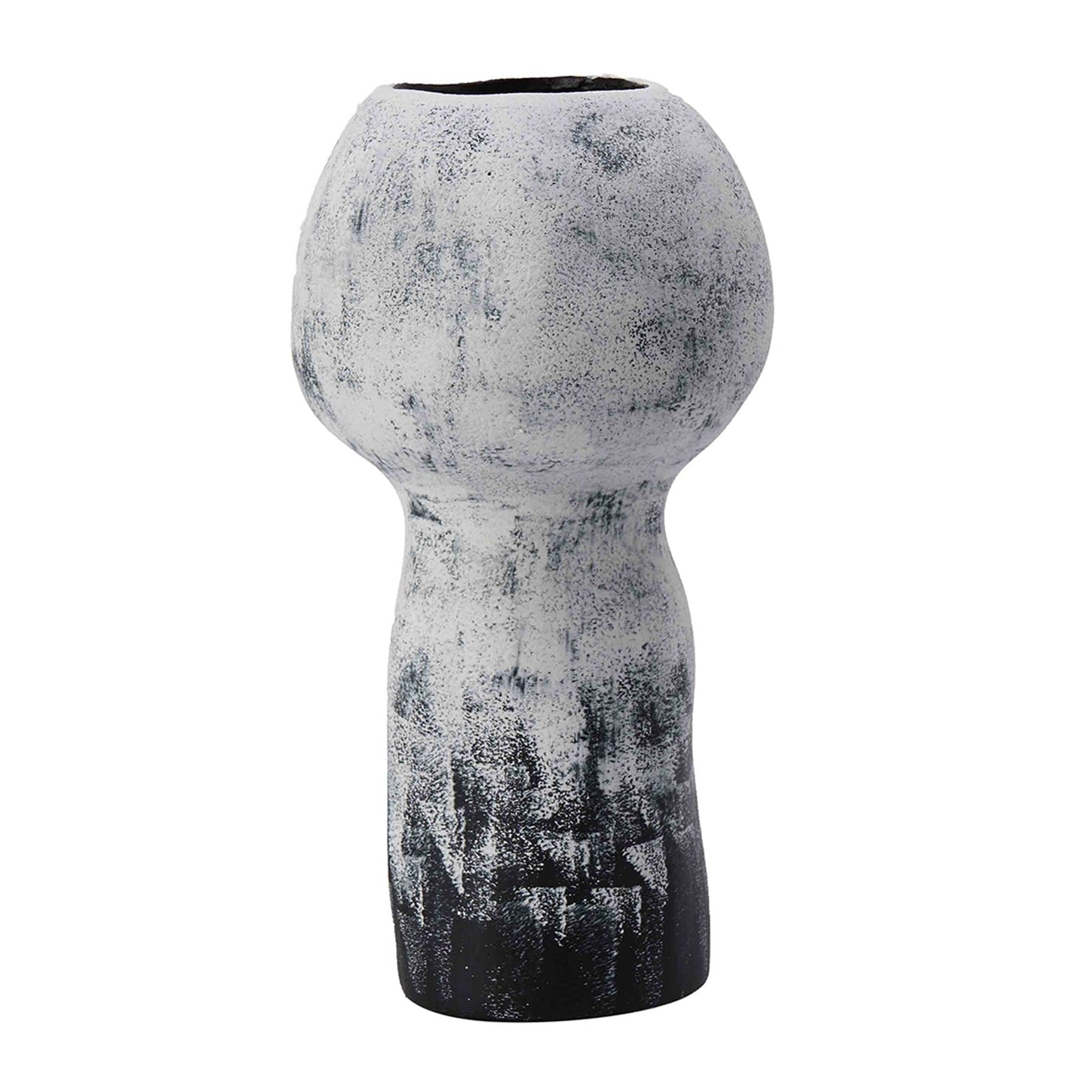 Lynton I Black & White Gradient Vase Large