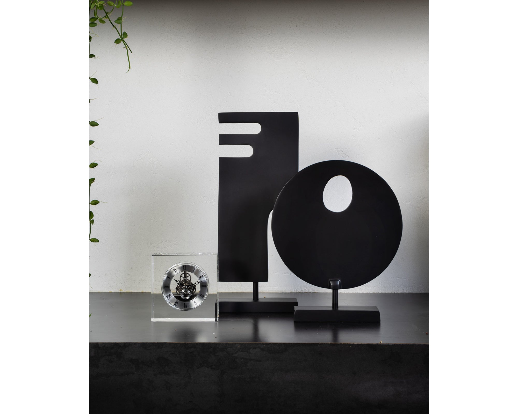 Panton Sculpture - Black Metal