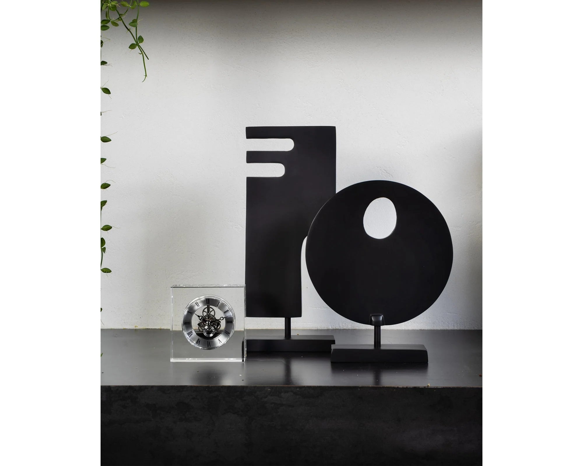 Panton Black Aluminium Sculpture