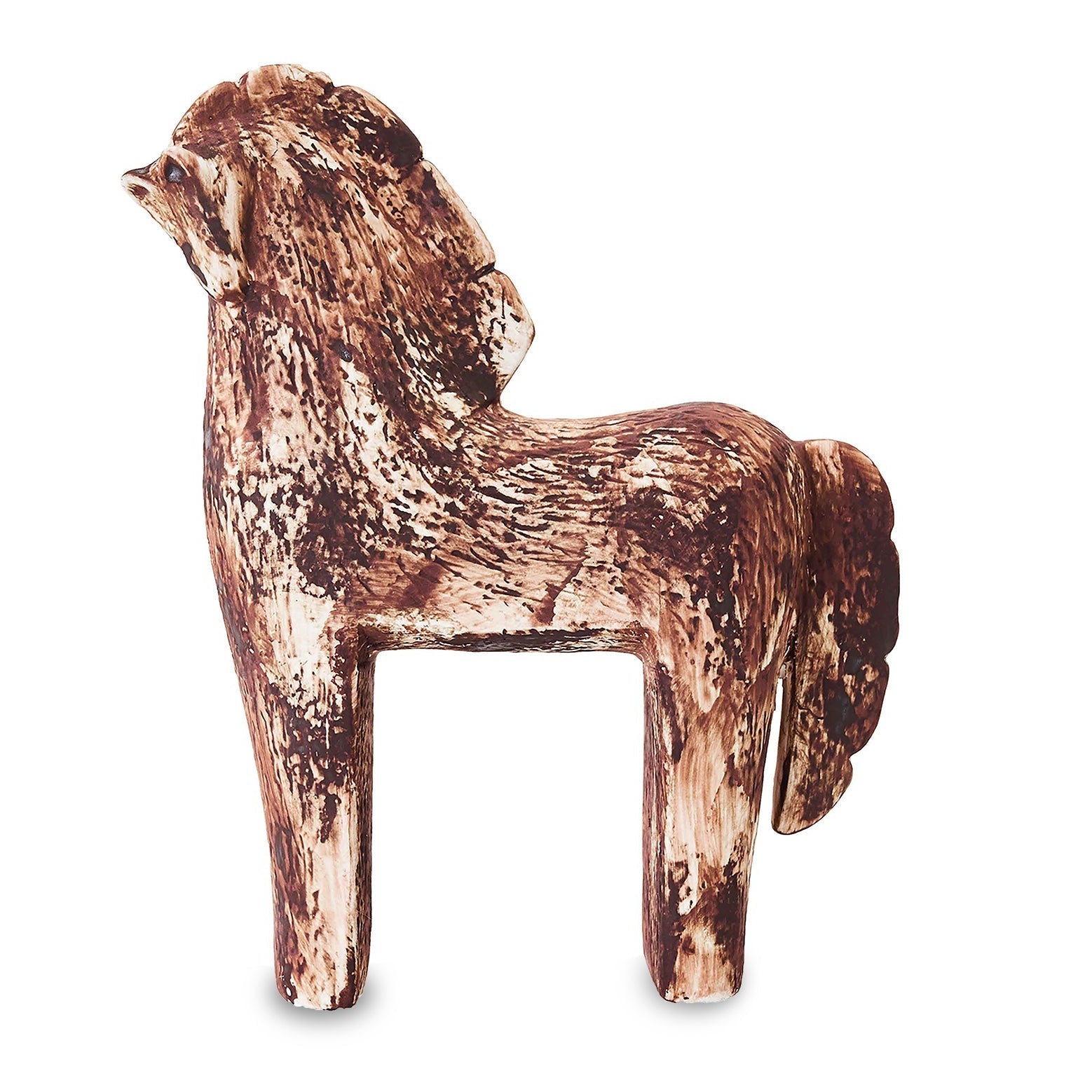 Shetland Ceramic Horse Brown Ornament