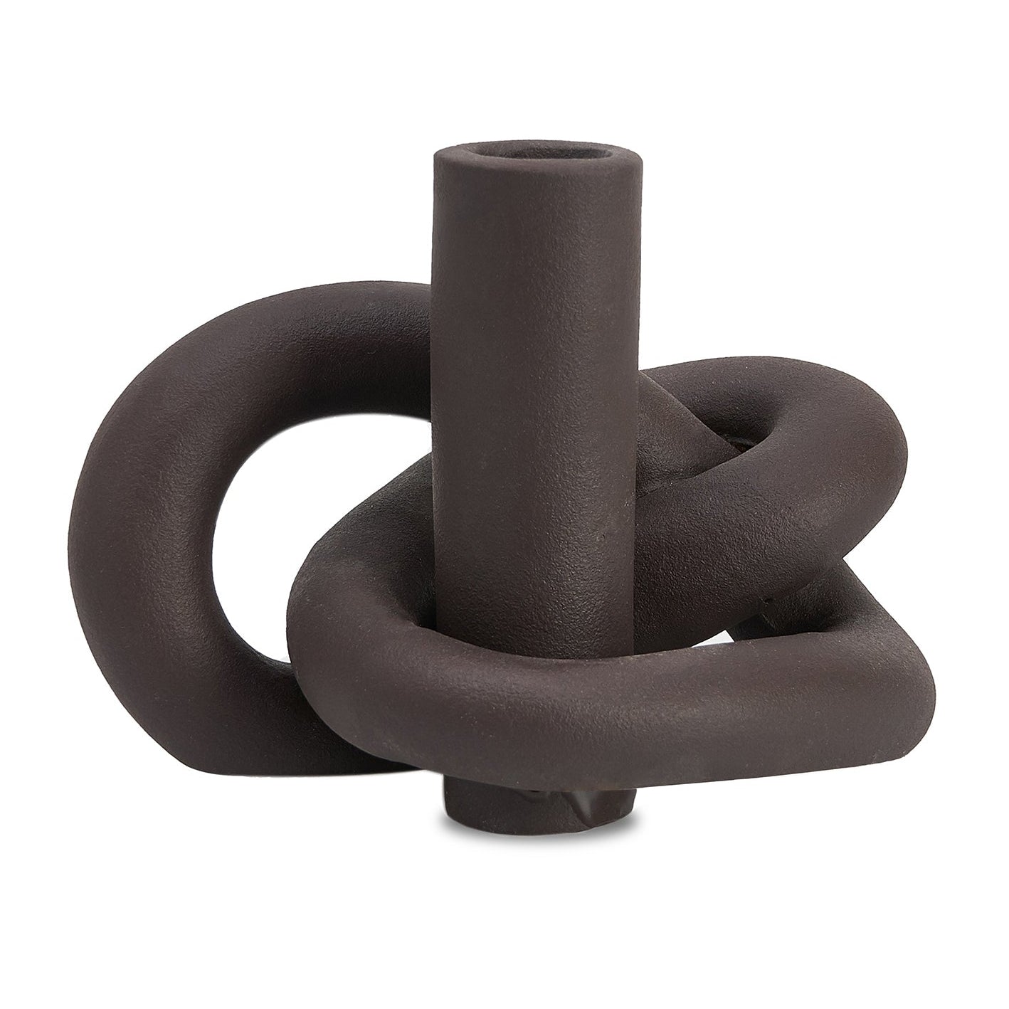 Medusa Candle Stick Holder Earth Brown Candle Holder