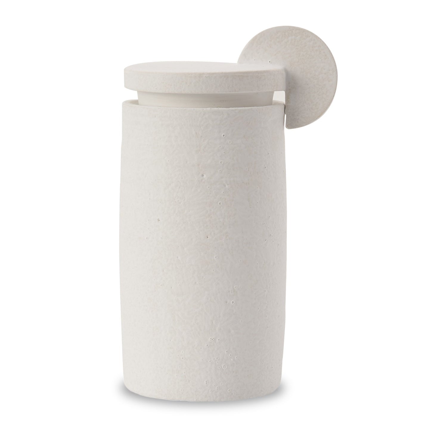 Punch White Ceramic Jar