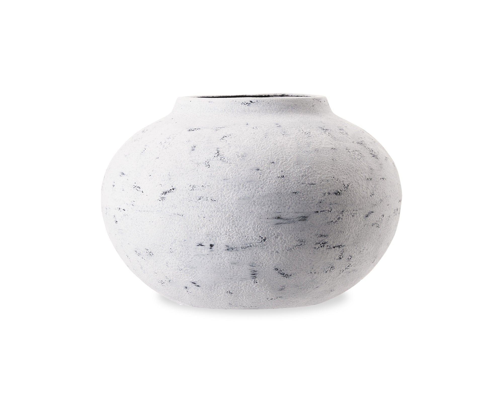 Testa Vase - White Black Ceramic