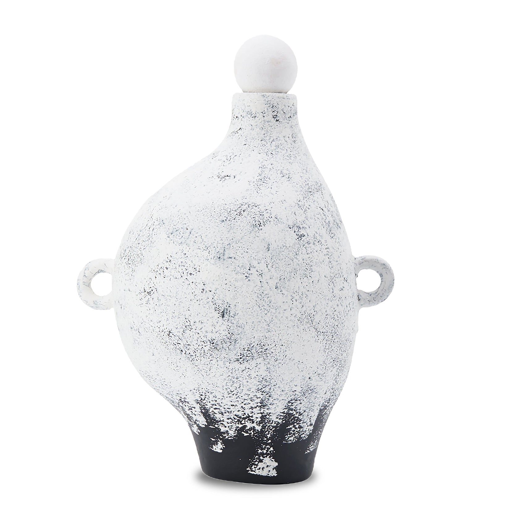 Penza Black & White Gradient Ceramic Vase