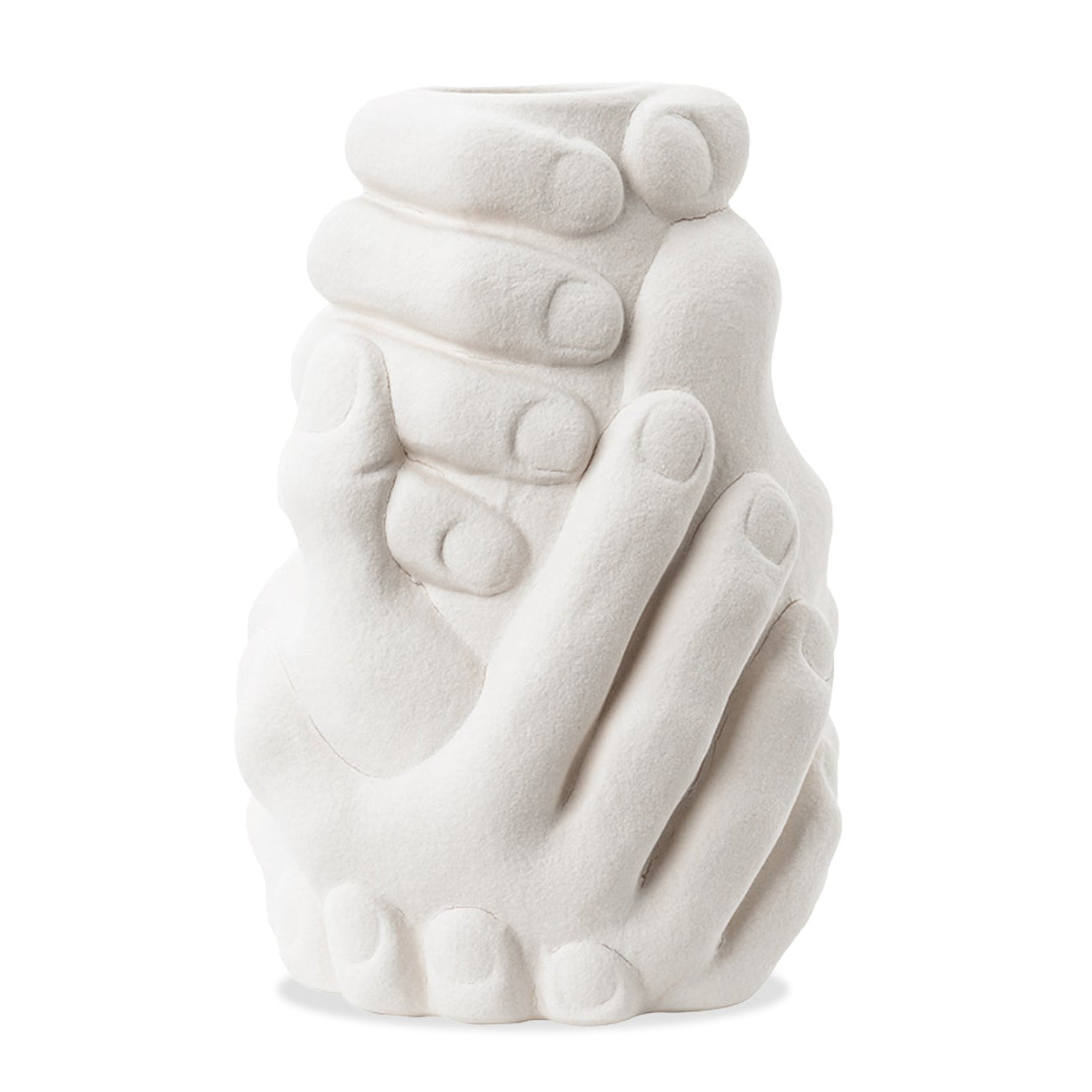 Juntos White Ceramic Vase