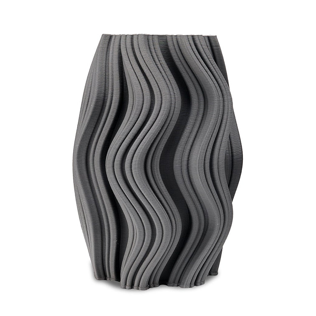 Anthra Dark Grey Ceramic Vase