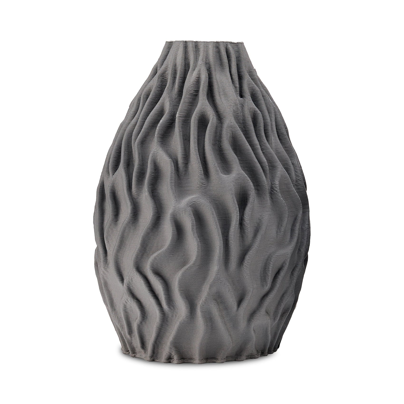 Nara Dark Grey Ceramic Vase