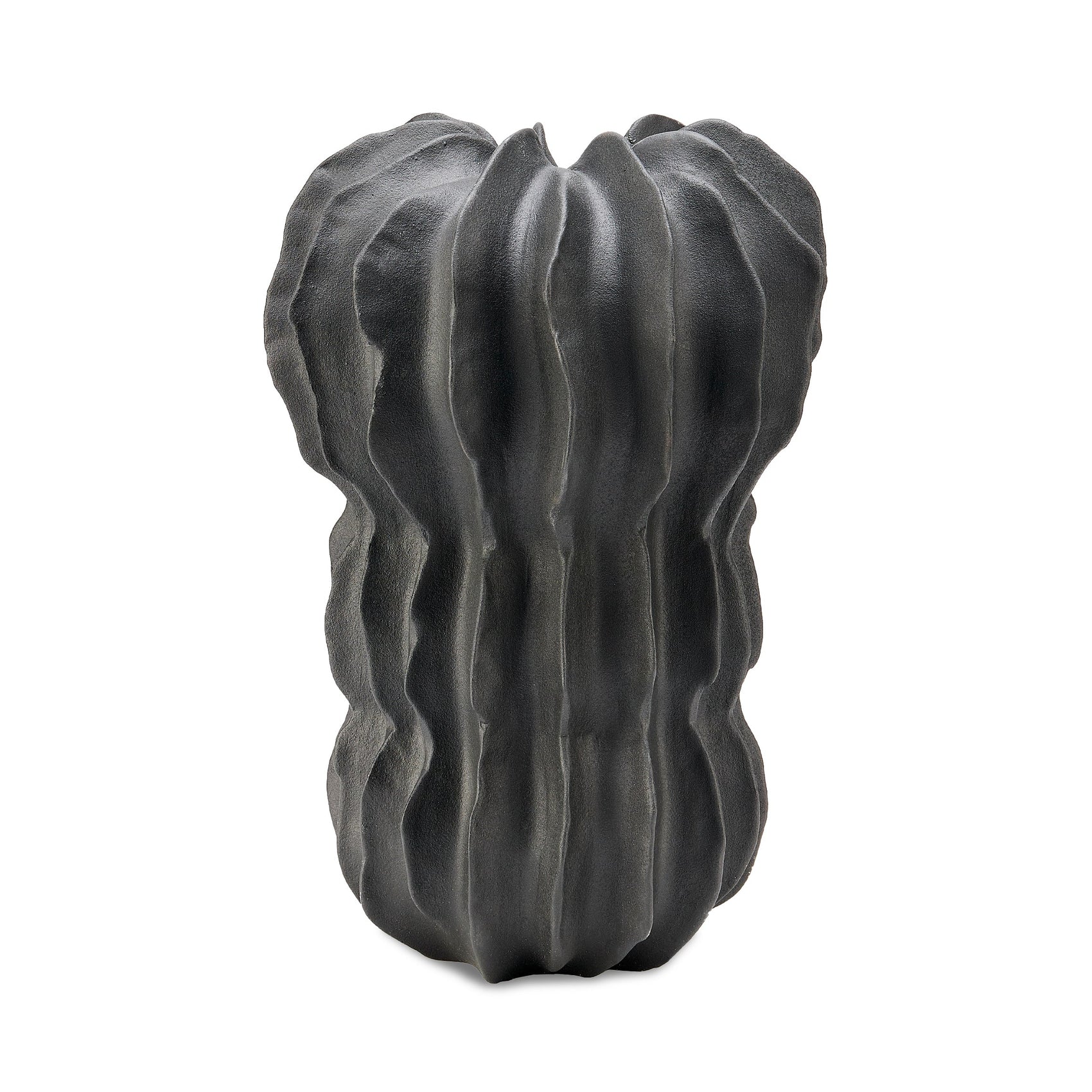 Latero Dark Grey Ceramic Vase