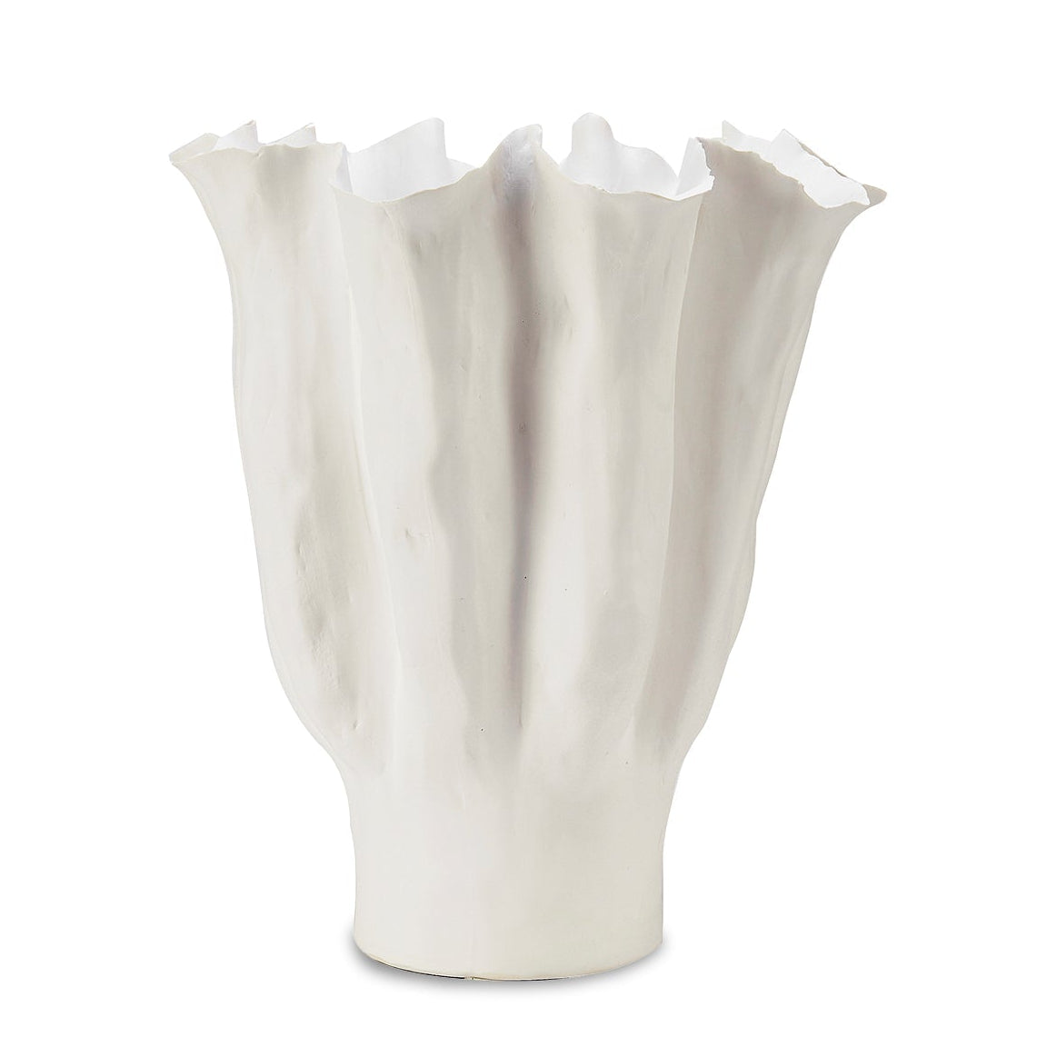 Gianna White Ceramic Vase