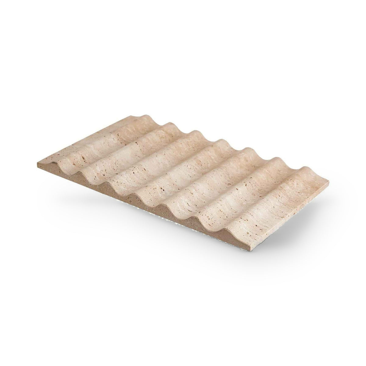 Artium Beige Travertine Wavy Tray