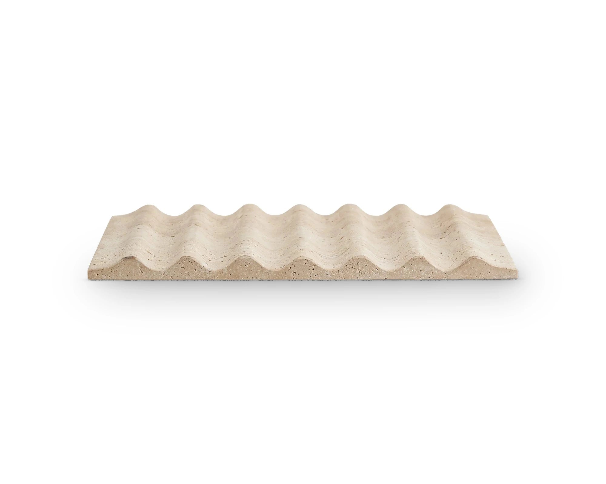 Artium Beige Travertine Wavy Tray