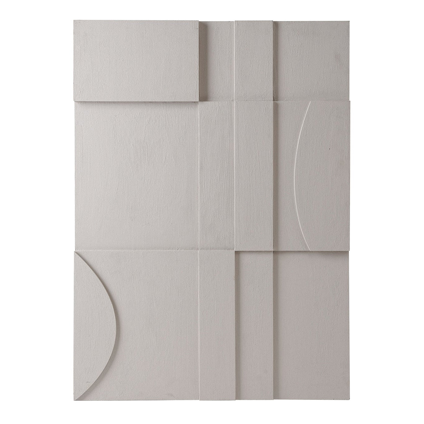 Cottara I White Textured Abstract Wall Art
