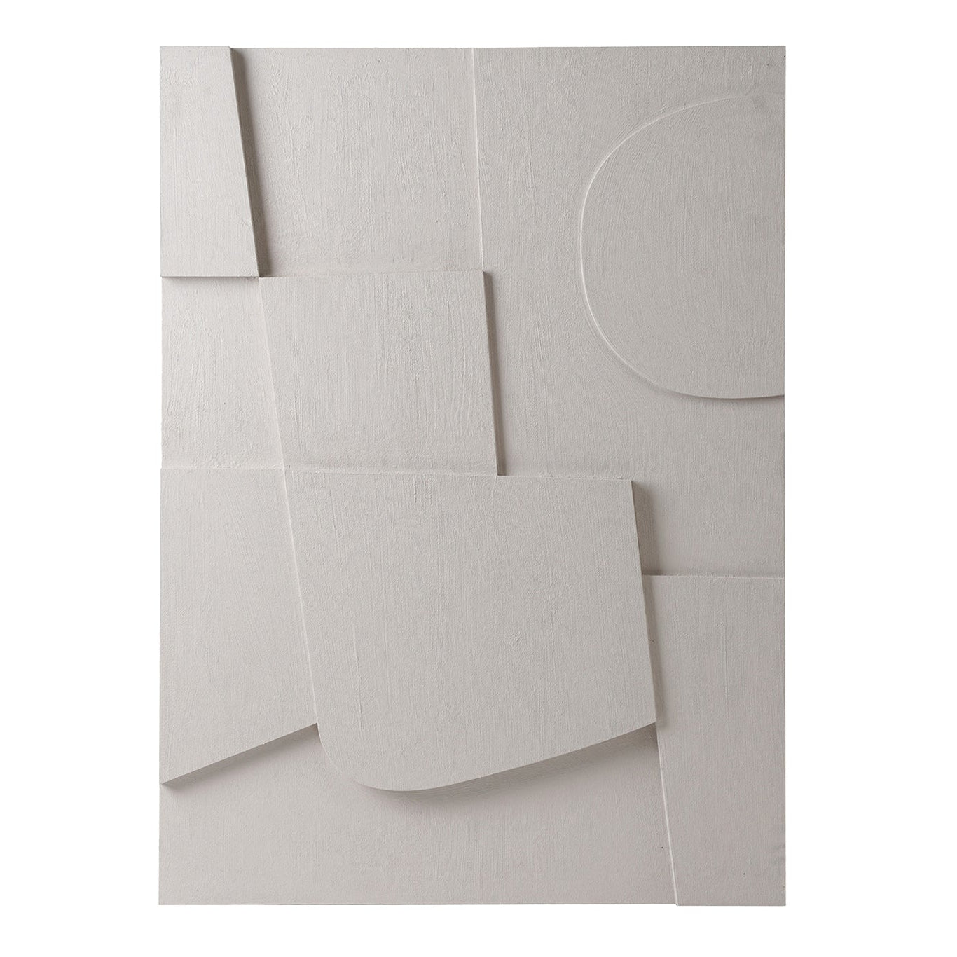 Cottara II White Textured Abstract Wall Art