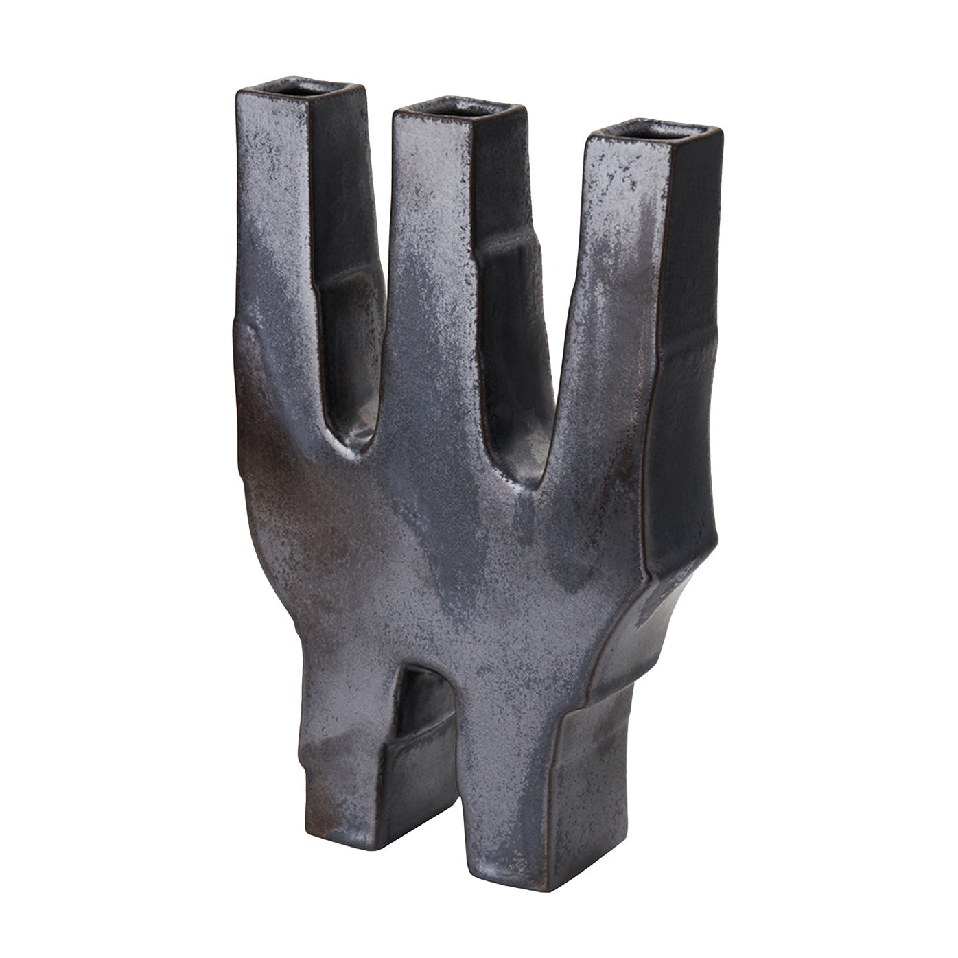Leandri I Dark Silver Grey Ceramic Vase
