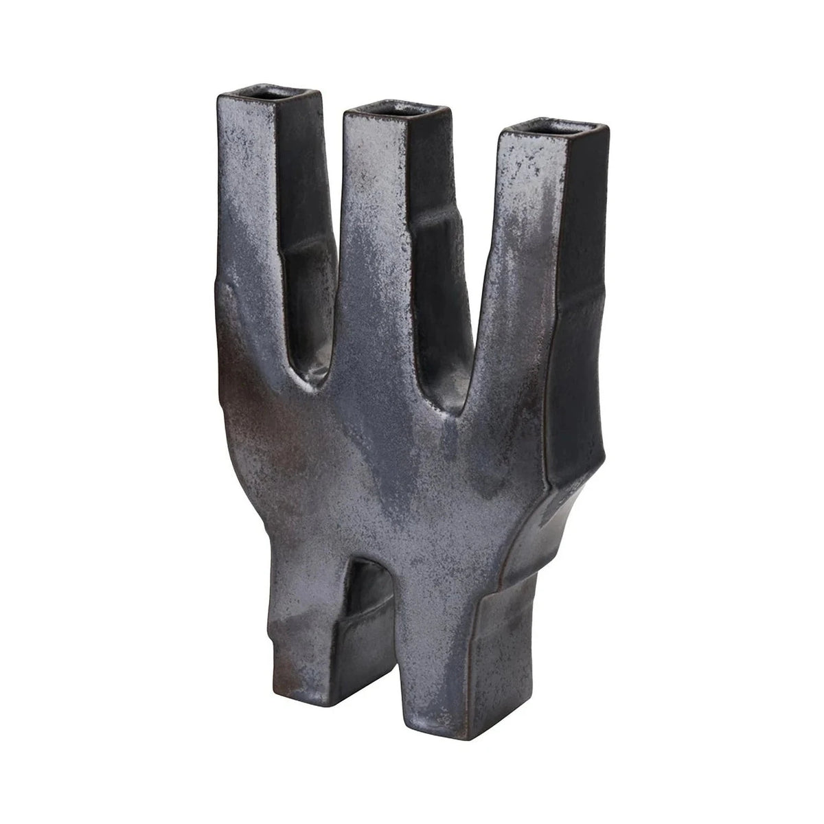 Leandri I Dark Silver Grey Ceramic Vase