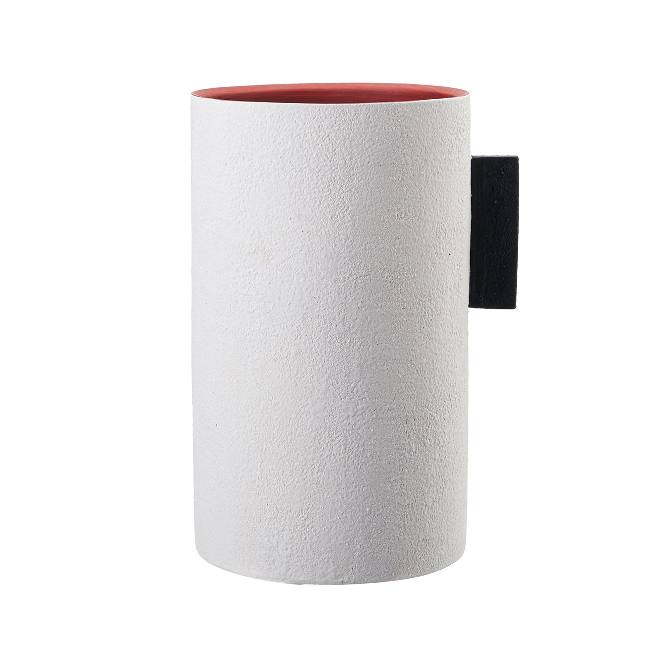 Santi II White & Red Ceramic Vase