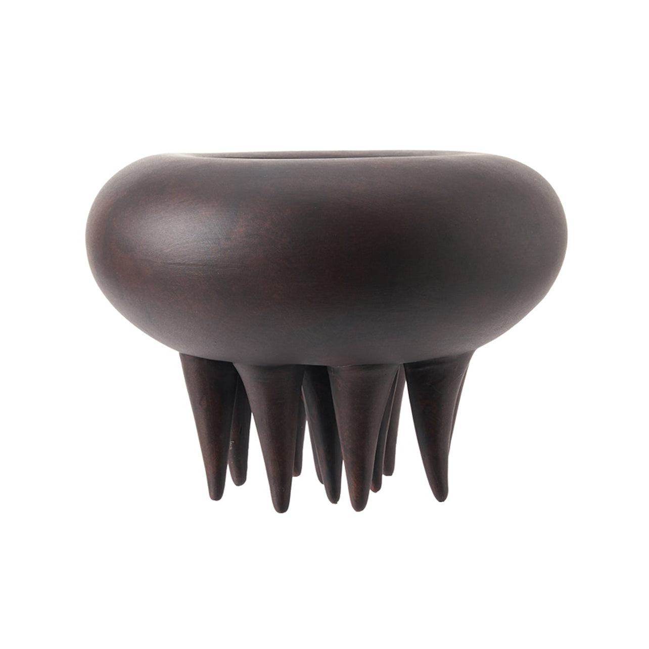Zenith Deep Brown Ceramic Vase
