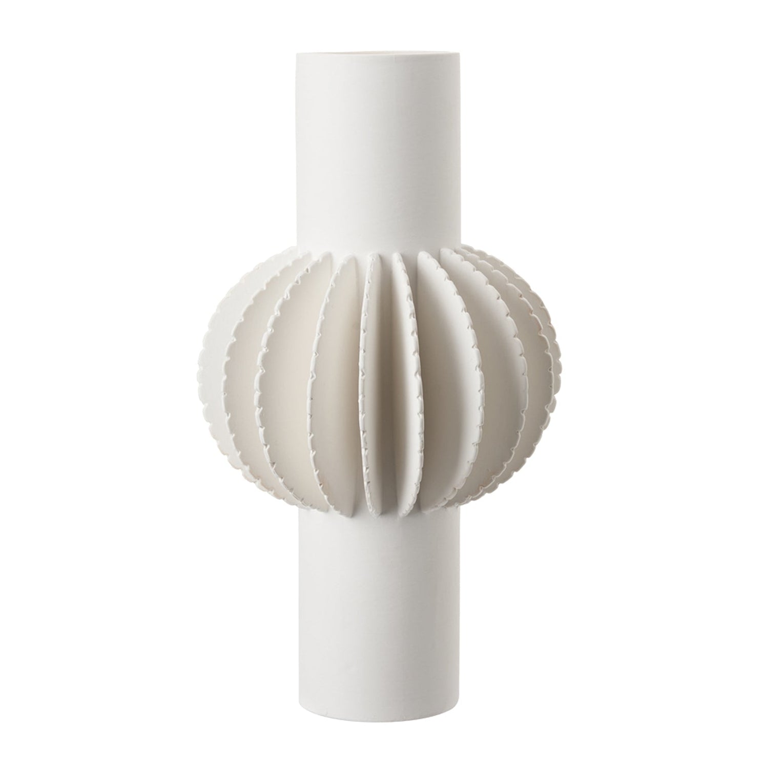 Lara White Ceramic Vase